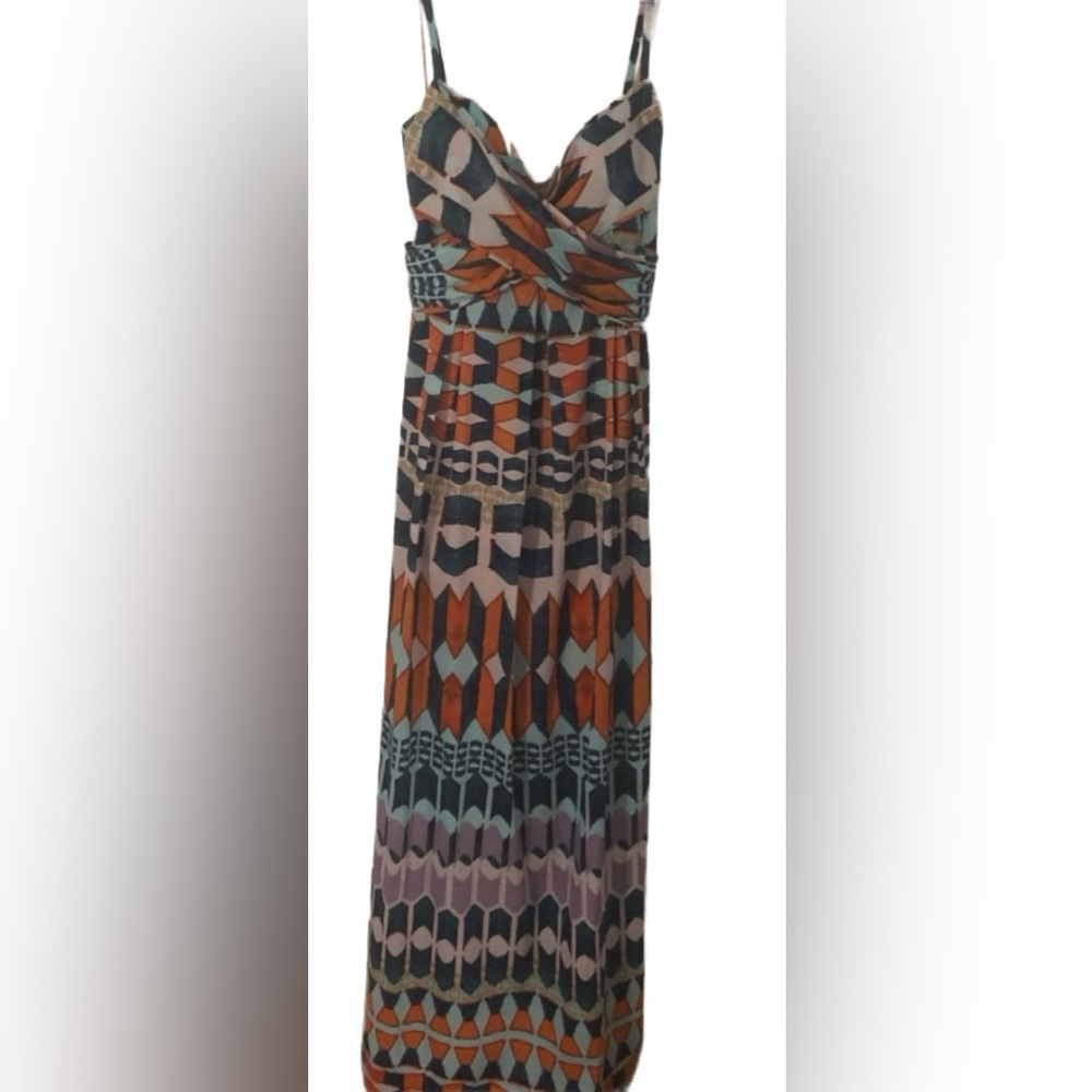 Blue orange Jessica Simpson Maxi Dress size 6